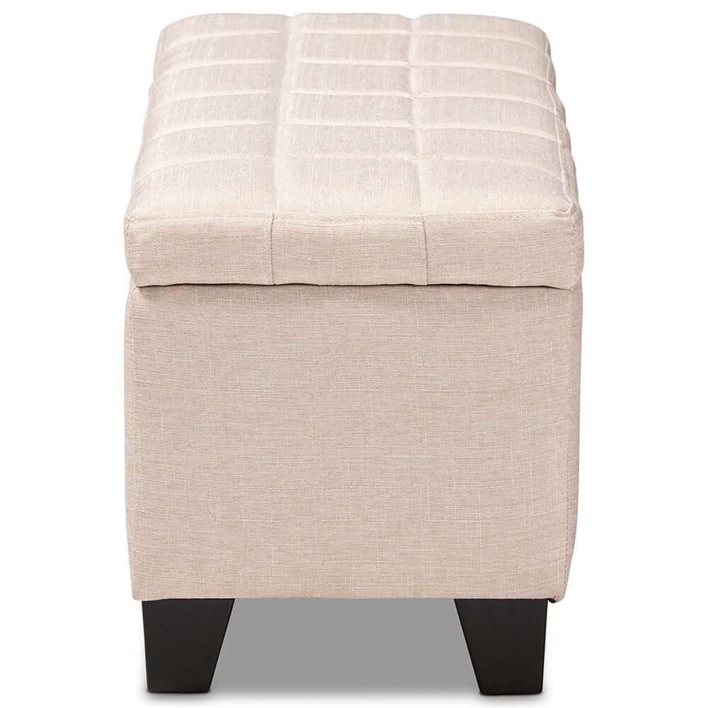 Baxton Studio Fera Storage Ottoman in Beige, , large