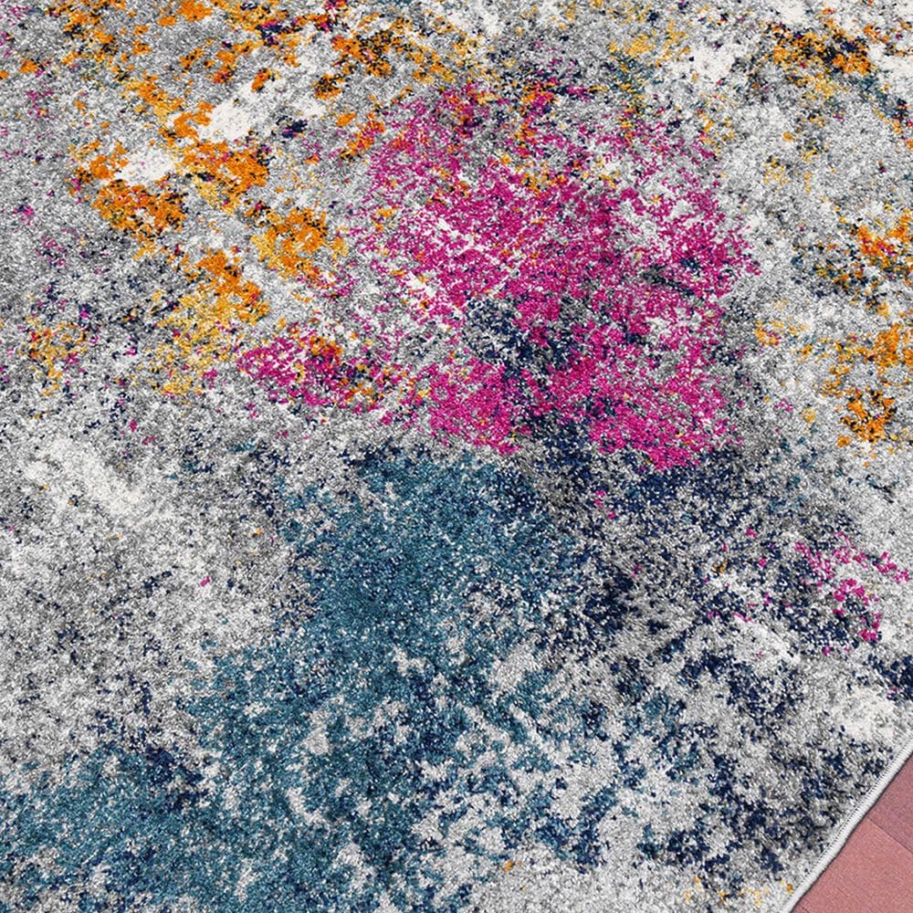 Amer Rugs Montana 2&#39;7&quot; x 8&#39; Blue and Pink Runner, , large