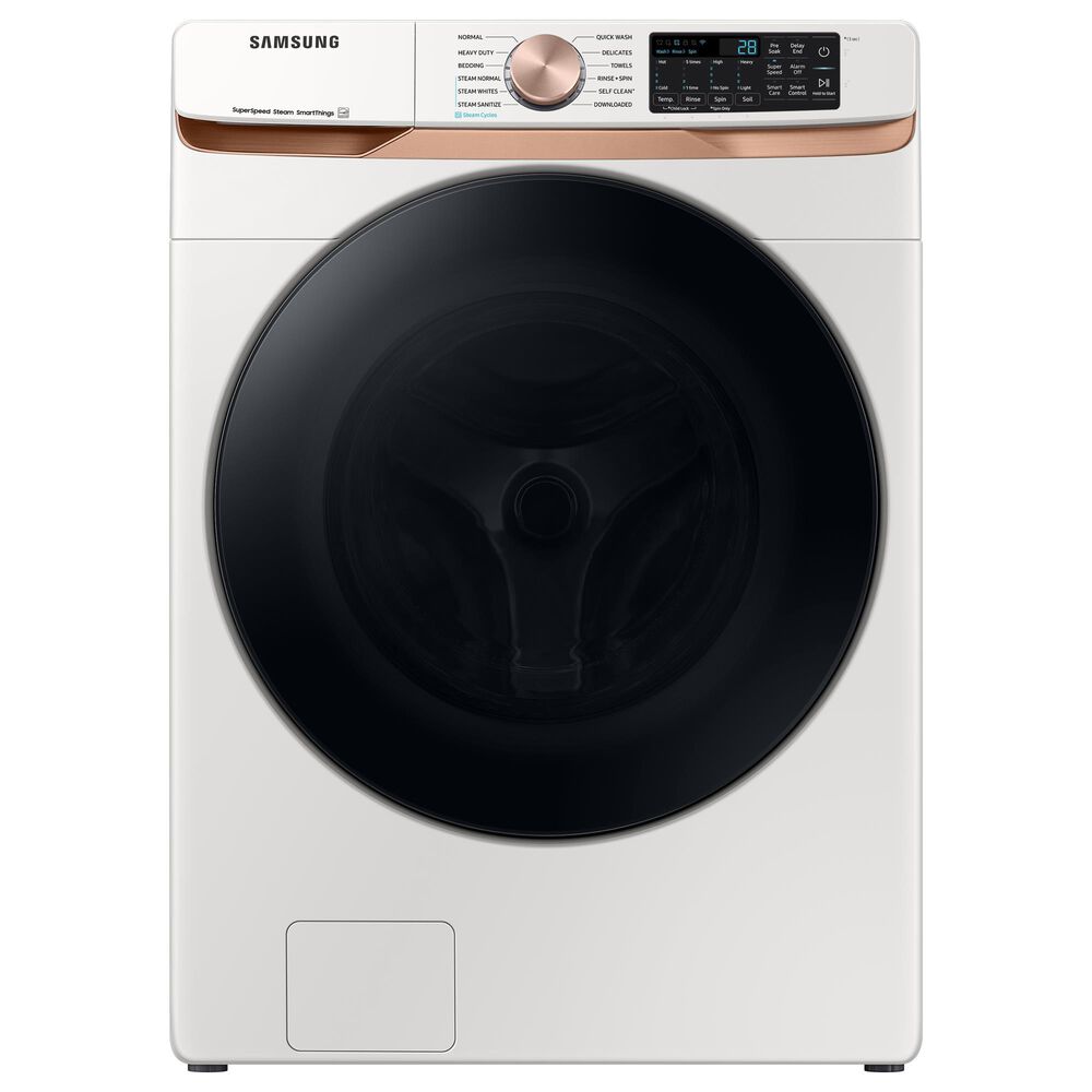 Samsung 5.0 cu. ft. Extra Large Capacity Smart Front Load Washer with Super Speed Wash and Steam in Ivory, , large