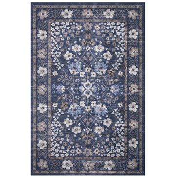 Rifle Paper Co. Palais PAL-02 7"6" x 9"6" Navy Area Rug, , large