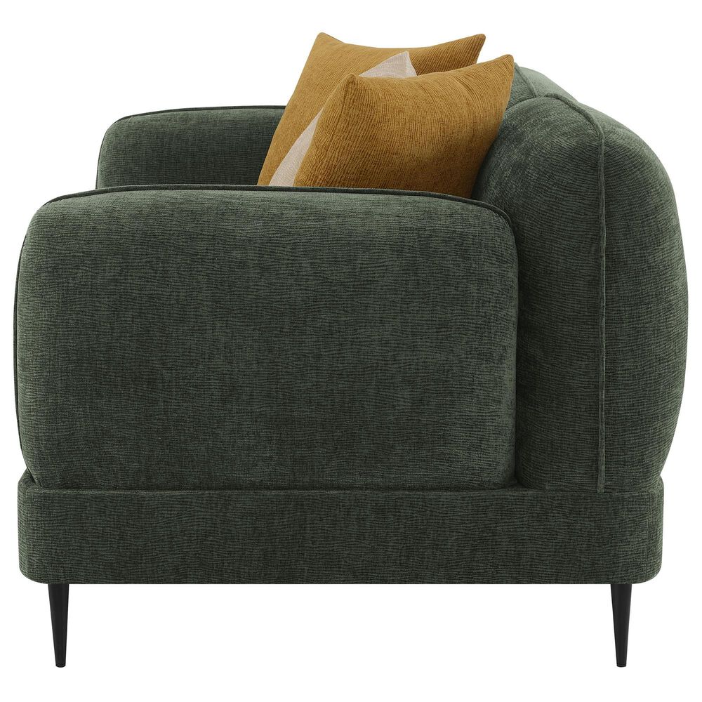 Coaster Jade Stationary Loveseat in Green, , large
