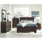 Pacific Landing Kauffman 4 Piece Queen Bedroom Set in Dark Cocoa, , large