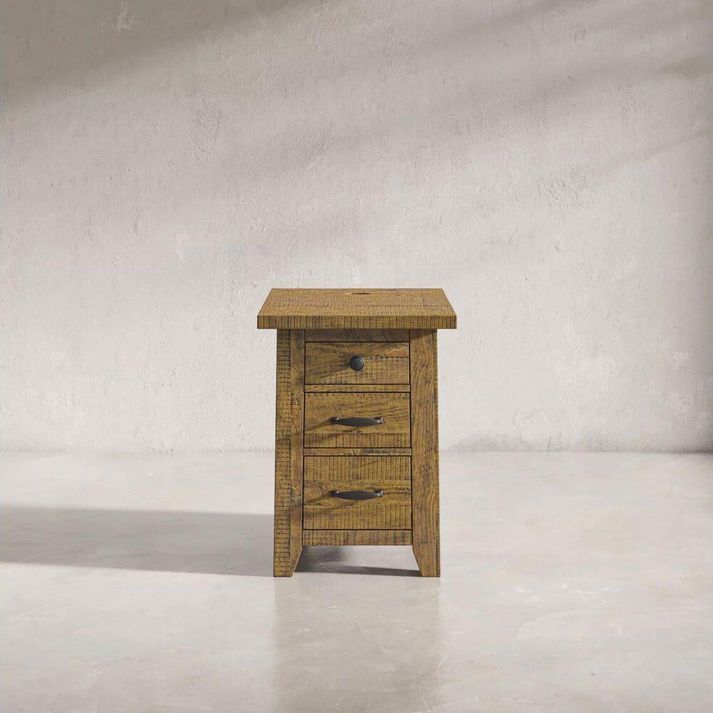Waltham Telluride Chairside Table in Golden Brown, , large