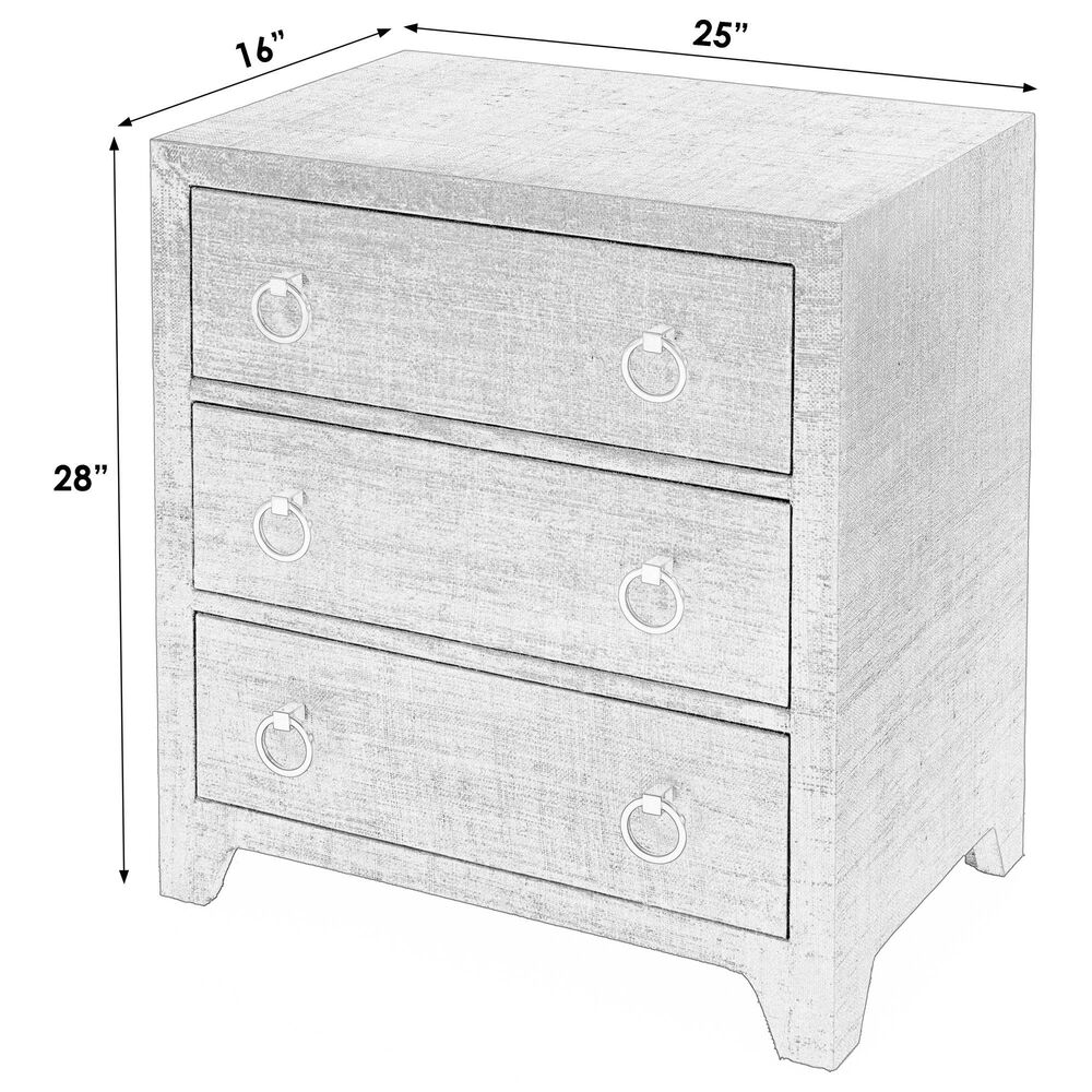 Butler Specialty Company Bar Harbor 3-Drawer Nightstand in Natural, , large