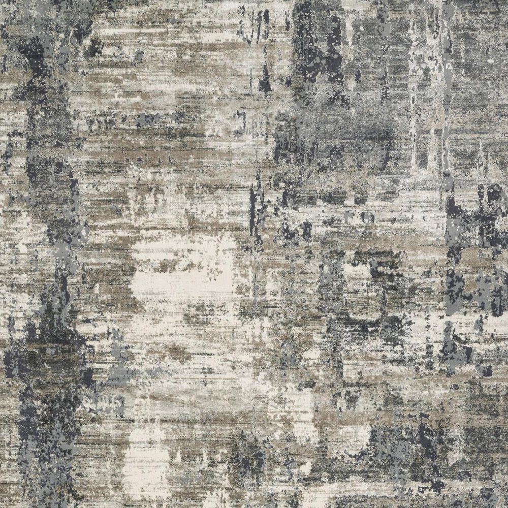 Loloi Cascade CAS-03 3&#39;7&quot; x 5&#39;7&quot; Ivory and Charcoal Area Rug, , large