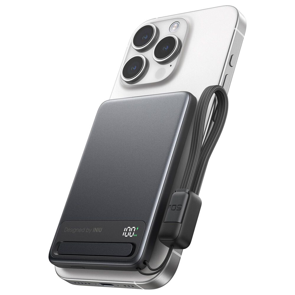 INUI MagPro 5000mAh Slim Power Bank in Black, , large