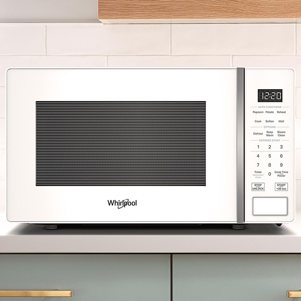 Whirlpool 0.7 Cu. Ft. Countertop Microwave with Steam Clean in White, , large