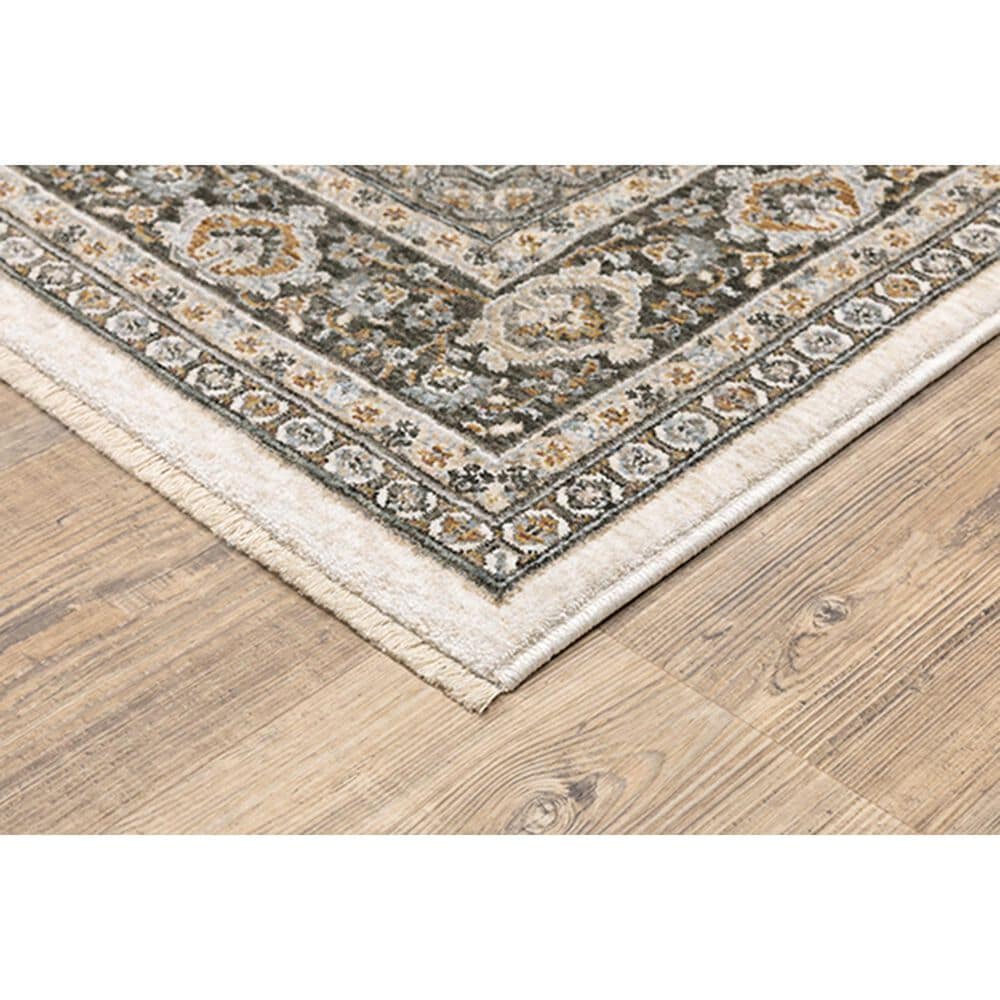 Oriental Weavers Maharaja Belita 2061N 2&#39; x 3&#39; Ivory and Grey Scatter Rug, , large