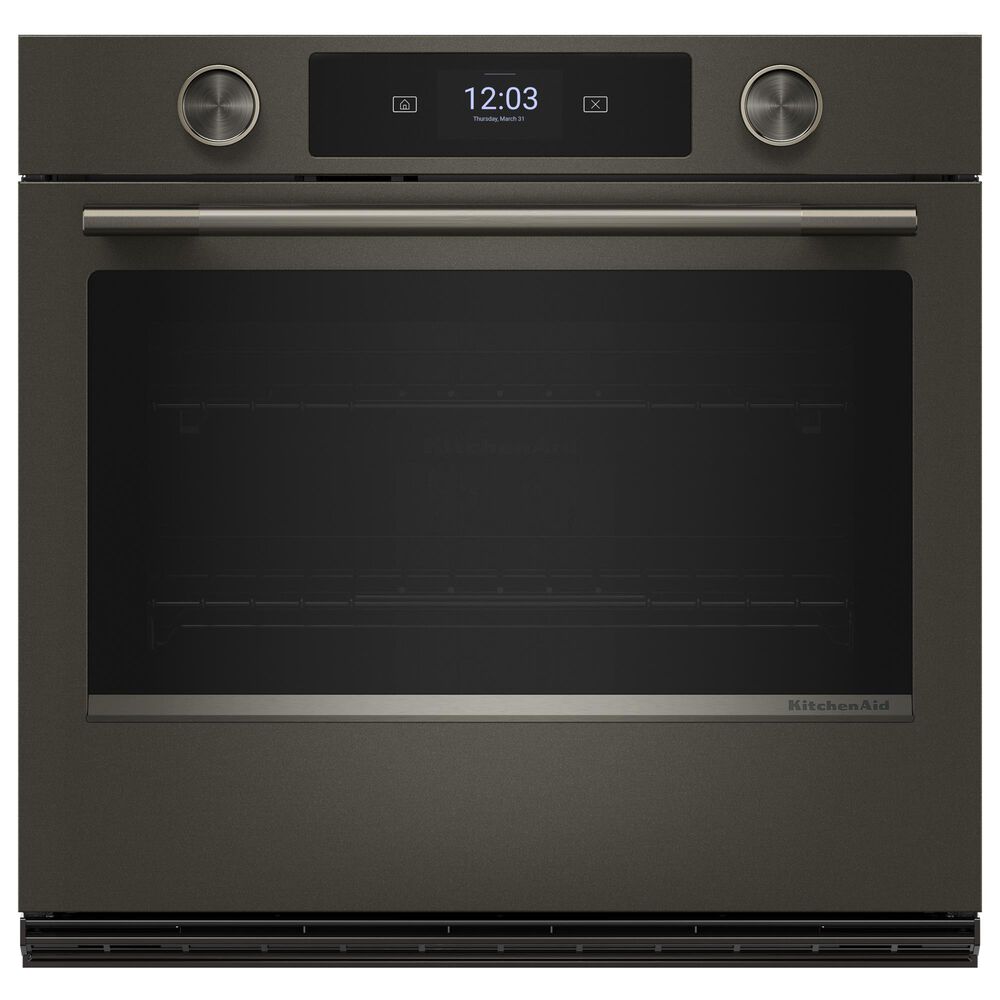 KitchenAid 2-Piece Kitchen Package with Black Ore 30" Smart Single Wall Oven and Black 36" Induction Cooktop, , large