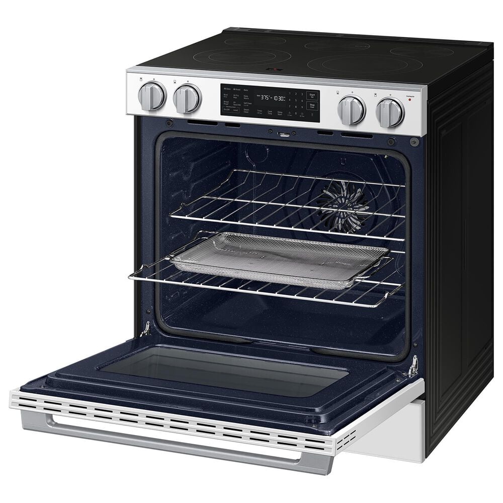 Samsung Bespoke 6.3 Cu. Ft. Smart Slide-In Electric Range with True Convection in White Glass, , large