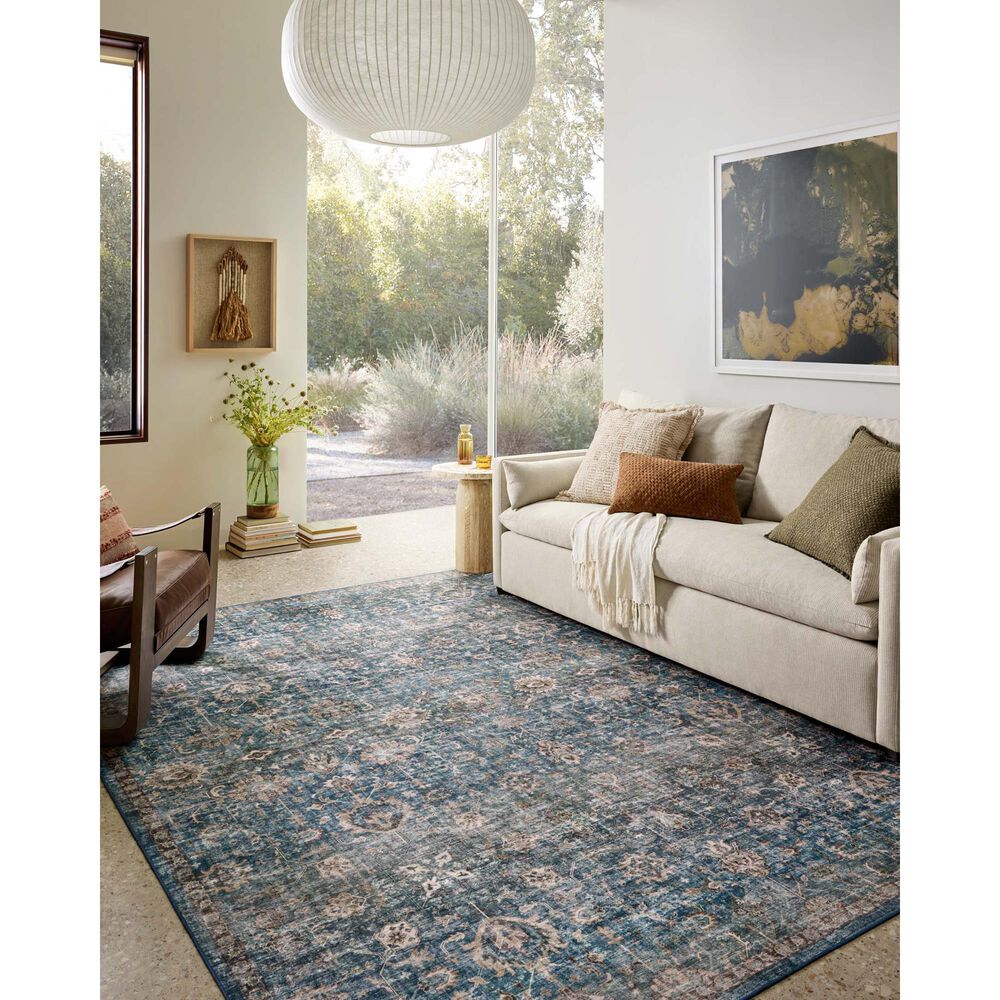 Loloi II Anniston Lagoon and Natural 9&#39; x 12&#39; Area Rug, , large