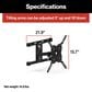 Furrion Aurora 50" Class Partial Sun 4K LED UHD - Outdoor Smart TV with Full Motion Mount in Black, , large