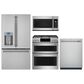 Cafe 4 Piece Kitchen Package in Stainless Steel, , large