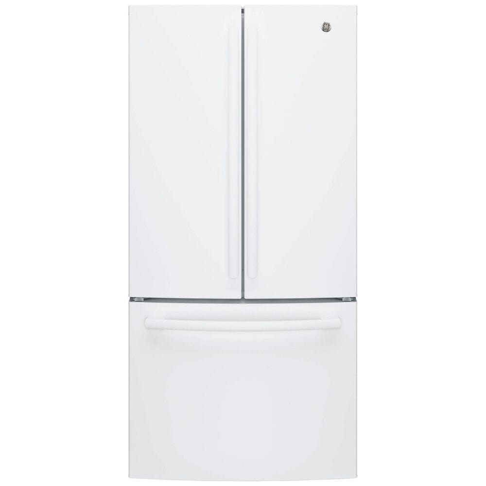 GE Appliances 18.6 Cu. Ft. Counter-Depth French-Door Refrigerator in White, , large