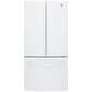 GE Appliances 18.6 Cu. Ft. Counter-Depth French-Door Refrigerator in White, , large