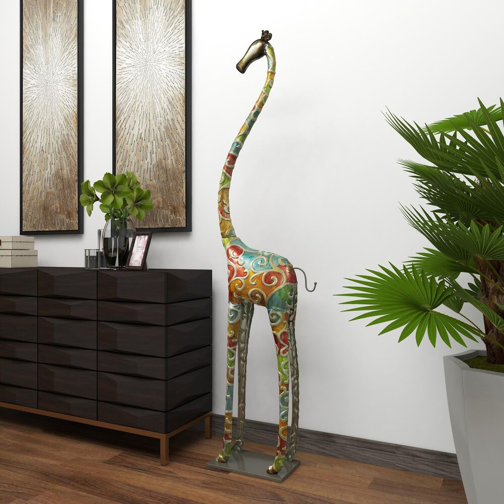 Maple and Jade Giraffe Sculpture in Multicolor, , large