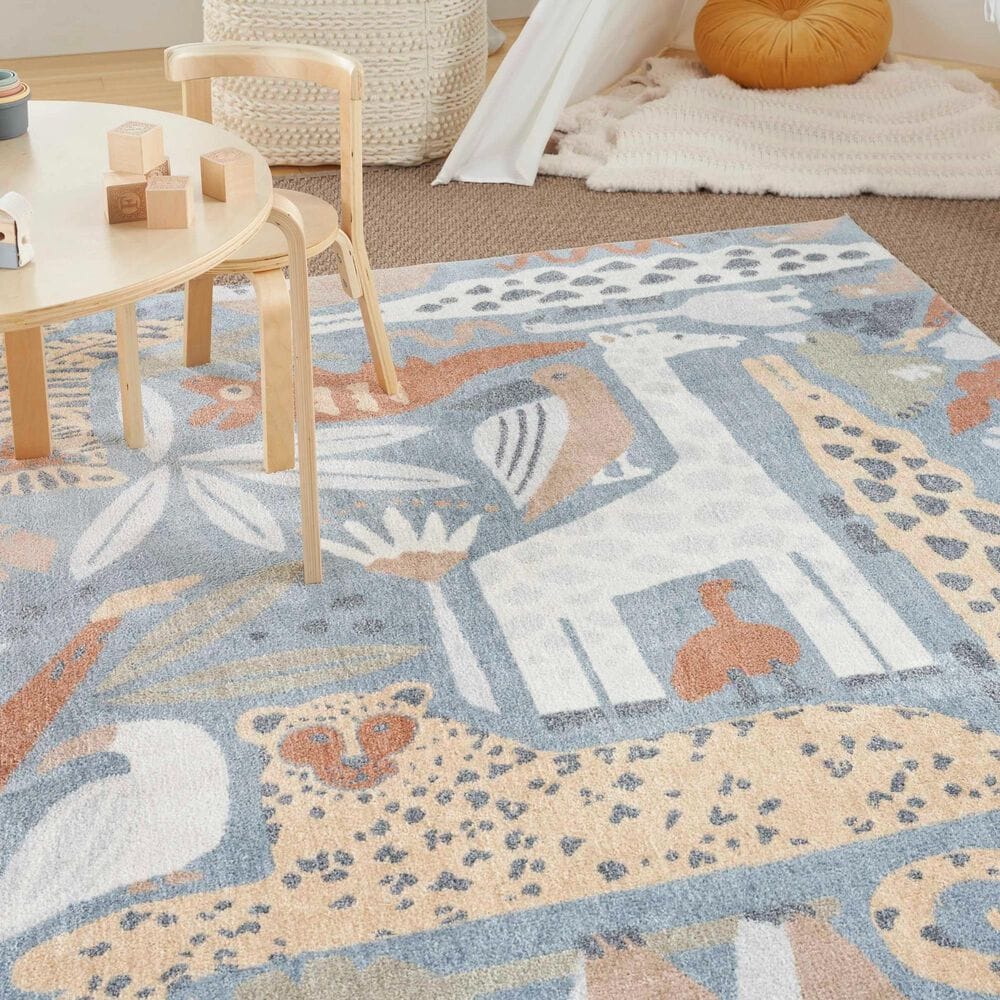 Nourison Astra Machine Washable 4&#39; x 6&#39; Multicolor Kids Rug, , large