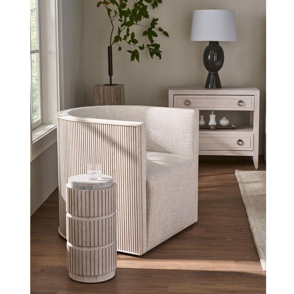 Universal Furniture Avaline 2 Drawer Nightstand in White Oak with AC and USB Outlet, , large