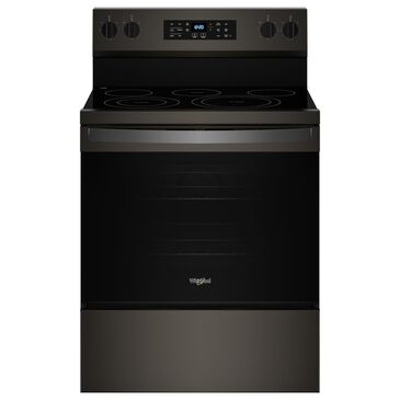 Whirlpool 5.3 Cu. Ft. Energy Star Electric Range with Air Cooking Technology in Black Stainless Steel, , large