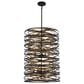 Minka-Lavery Vortic Flow 10-Light Pendant in Dark Bronze, , large