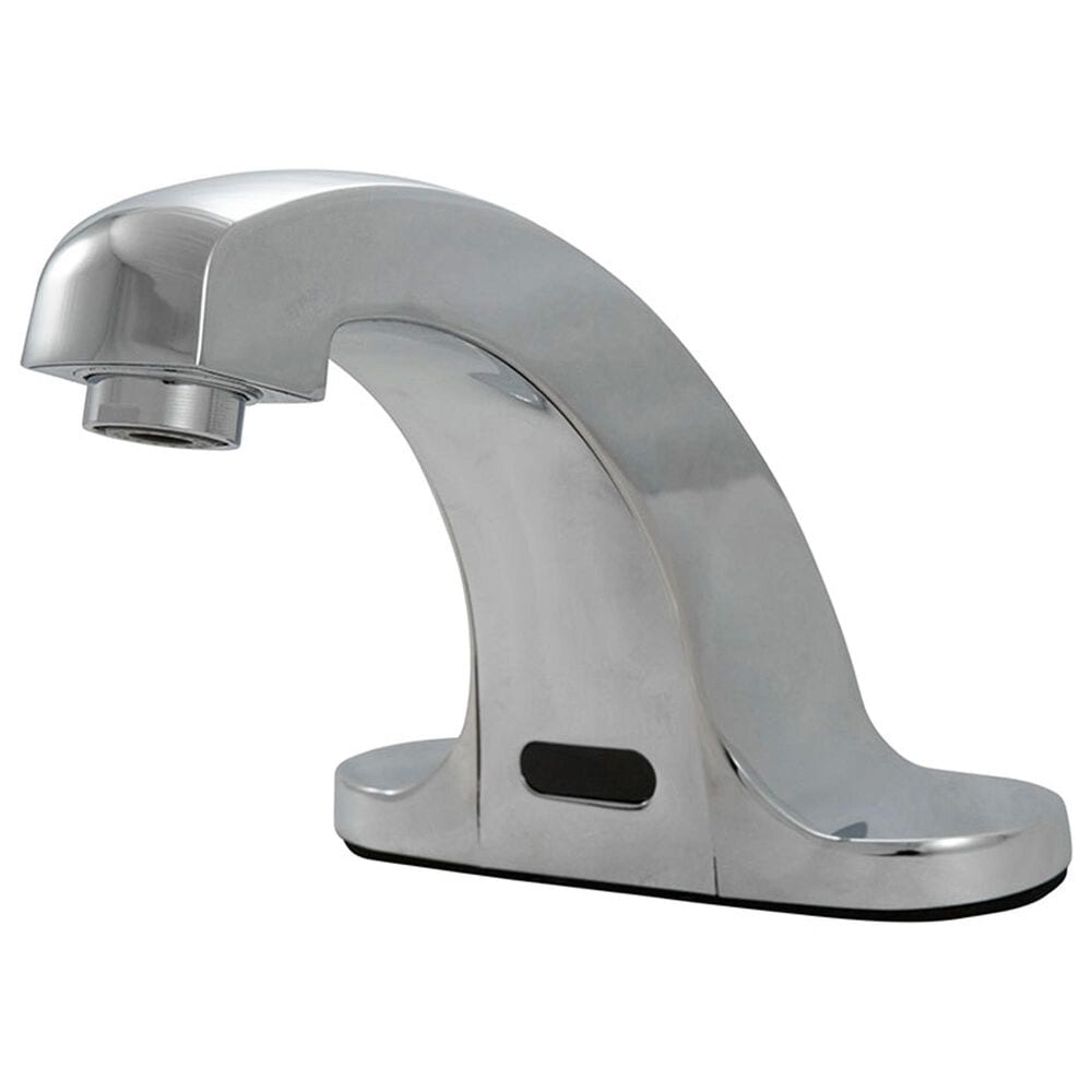 MS International Touch-Less Infrared Sensor Low-Arc Spout Bathroom Faucet in Chrome, , large