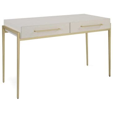 Uttermost Jewel Desk in White and Gold, , large