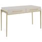 Uttermost Jewel Desk in White and Gold, , large