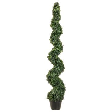 Allstate Floral and Craft Inc 6" Pond Boxwood Spiral Tree in Green, , large