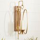 Maple and Jade 6" x 24" Candle Holder Wall Sconce in Gold and Dark Brown, , large