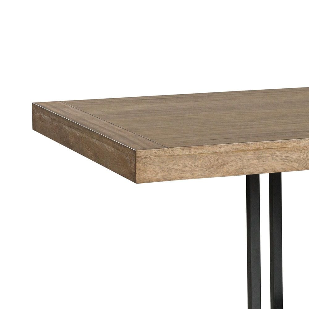 Ashley Tomtyn Dining Table in Light Brown and Gunmetal Gray - Table Only, , large
