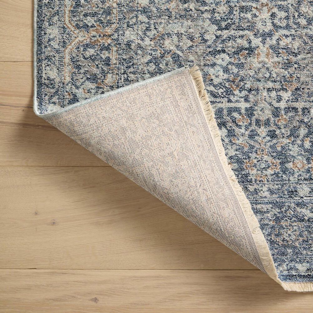 Angela Rose Blake 6&#39;7&quot; x 9&#39;10&quot; Denim and Taupe Area Rug, , large