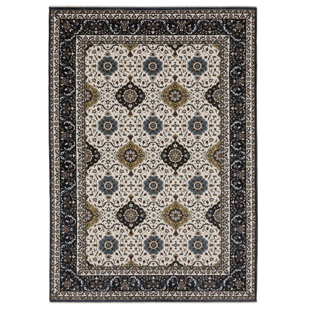 Oriental Weavers Vivian VI04D 3"10" x 5"5" Ivory Area Rug, , large
