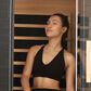 EZlife 2-Person Ultra-Low EMF Sauna in Charcoal Gray, , large