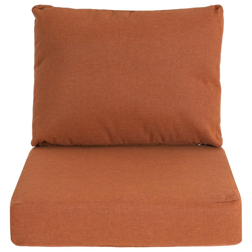 Hearth and Haven Noah2-Piece Outdoor Club Chair Cushion Set in Orange, , large