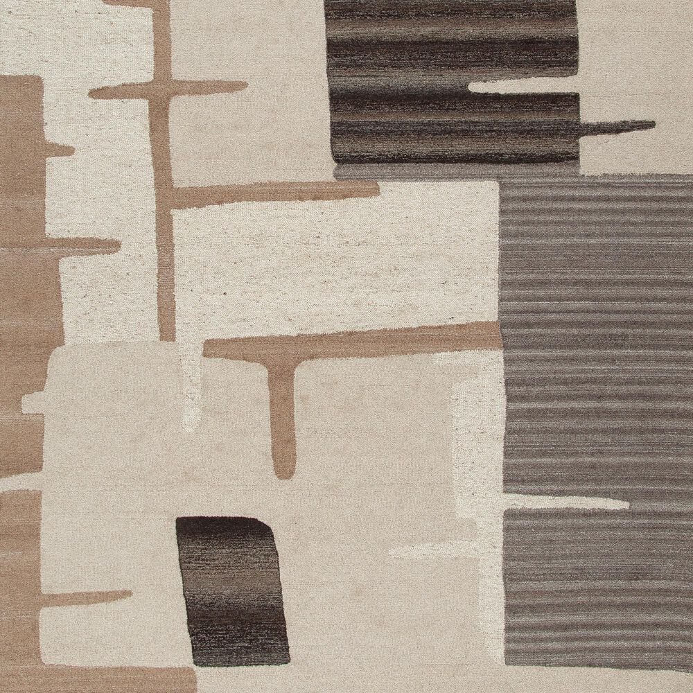 Ashley Kencher 8&#39; x 10&#39; Beige and Brown Area Rug, , large