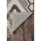 Novogratz Indio IND-5 2" x 3" Black Area Rug, , large