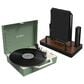 Victrola  Re-Spin Sustainable Bluetooth Suitcase Record Player and Cleaning Kit in Green, , large