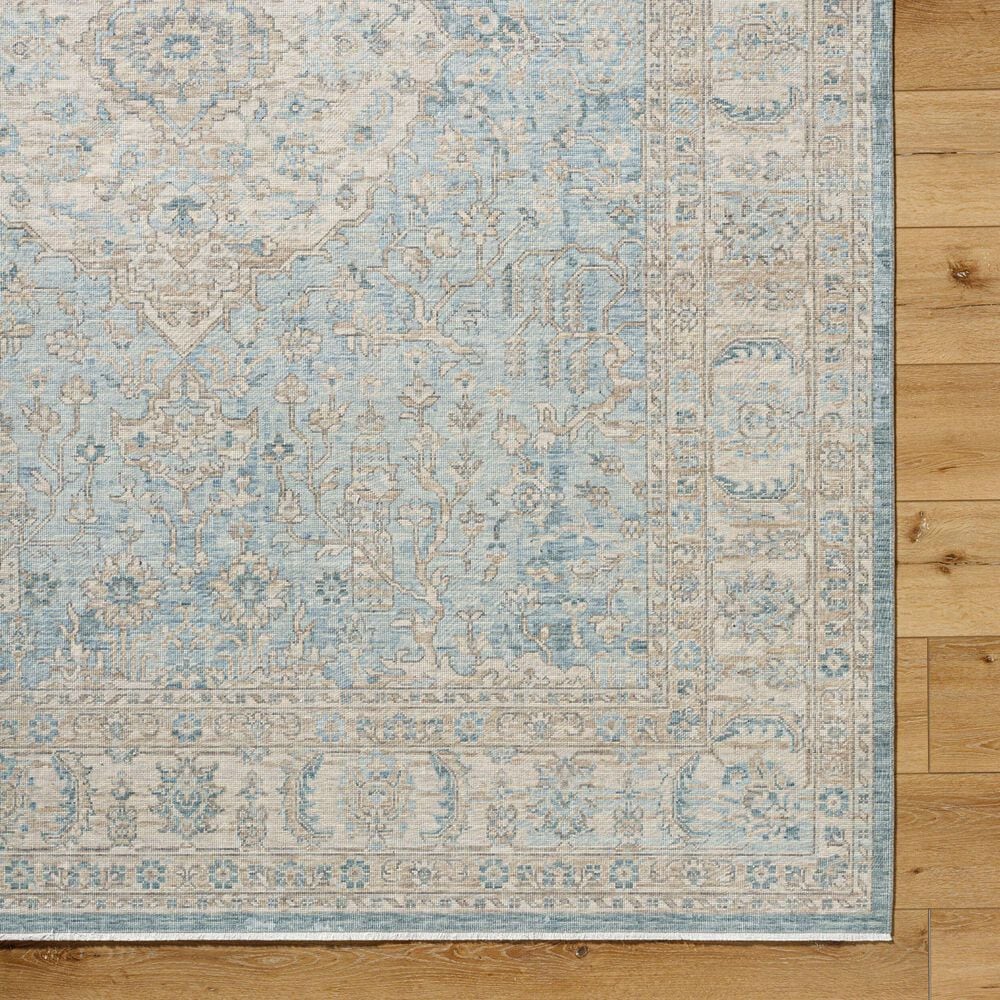 Surya Once Upon a Time Light Gray, Tan, Pale Blue, Gray, Denim and Medium Gray 9&#39;10&quot; x 12&#39;6&quot; Area Rug, , large