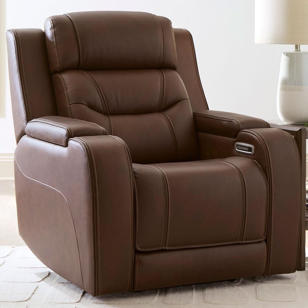 Ashley Knightington Power Recliner in Brown, , large