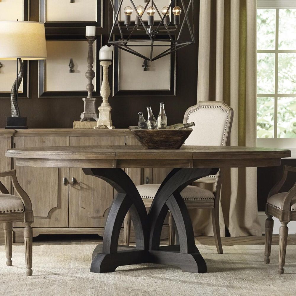 Hooker Furniture Corsica Dining Table with Light Top in Dark Espresso - Table Only, , large