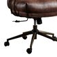 HOMLUX High Back Executive Office Chair with Suede Leather in Dark Brown, , large