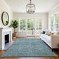 Dalyn Rug Company Soft Essentials Solid Teal 8" x 10" Indoor/Outdoor Area Rug, , large