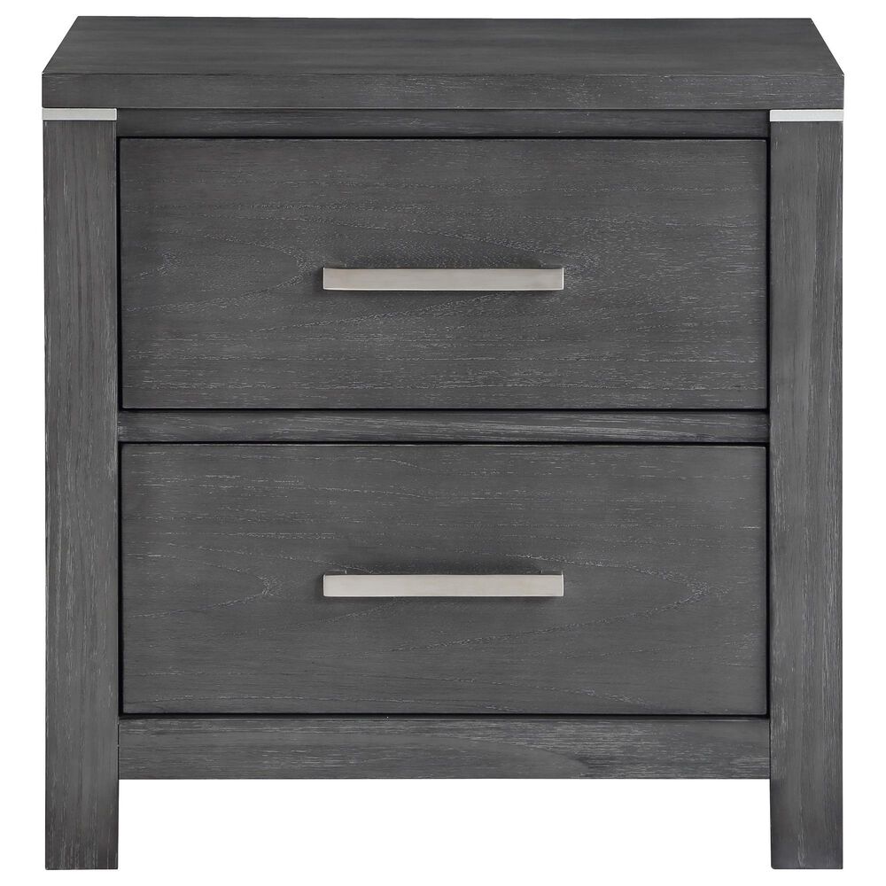 New Heritage Design Odessa 4-Piece Queen Bedroom Set in Charcoal and Silver, , large