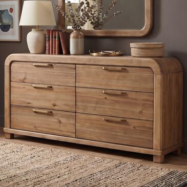 Urban Home 6-Drawer Dresser in Brown, , large