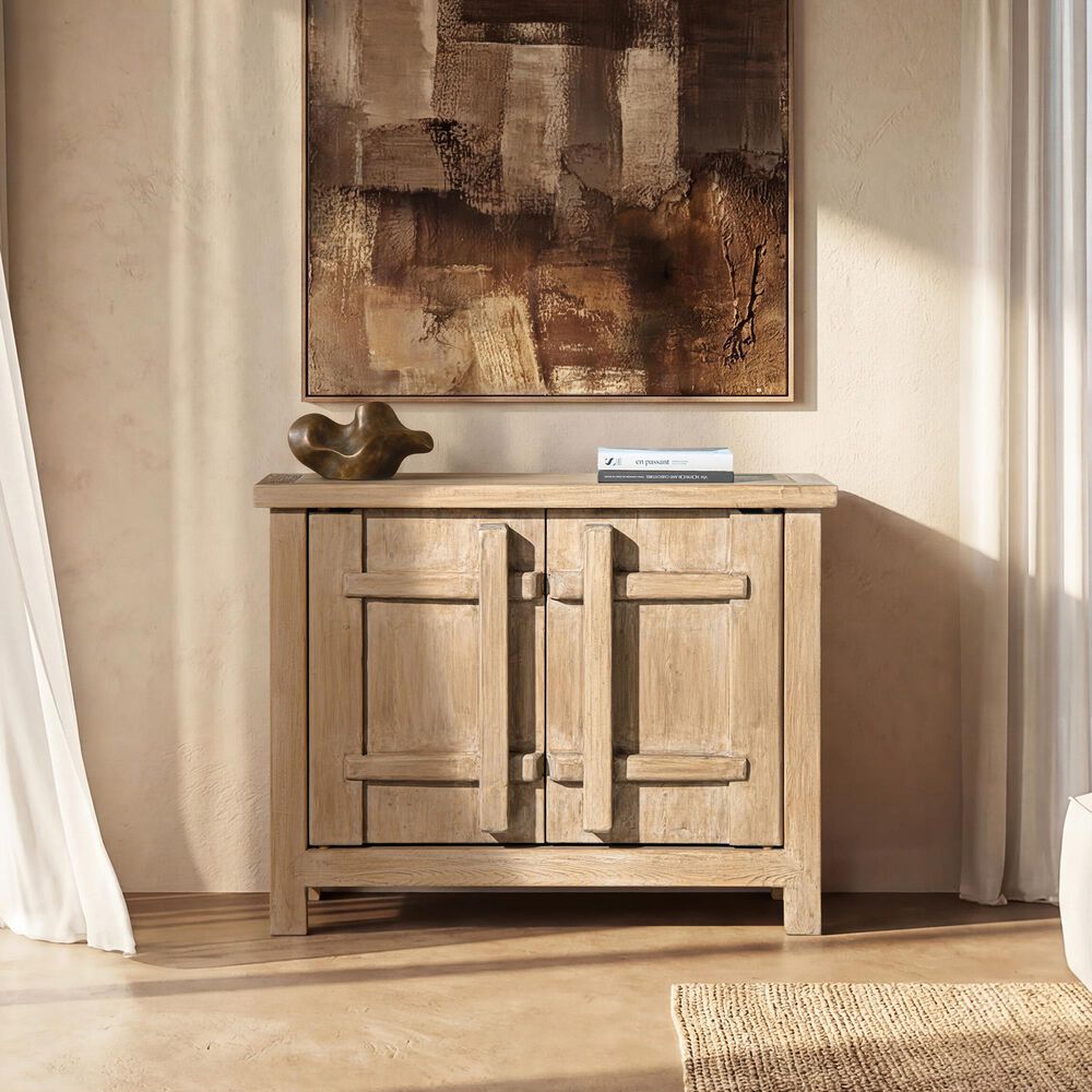 Jennifer Taylor Home Rowan 48" 2-Door Accent Storage Cabinet in Heritage Light Natural Brown, , large