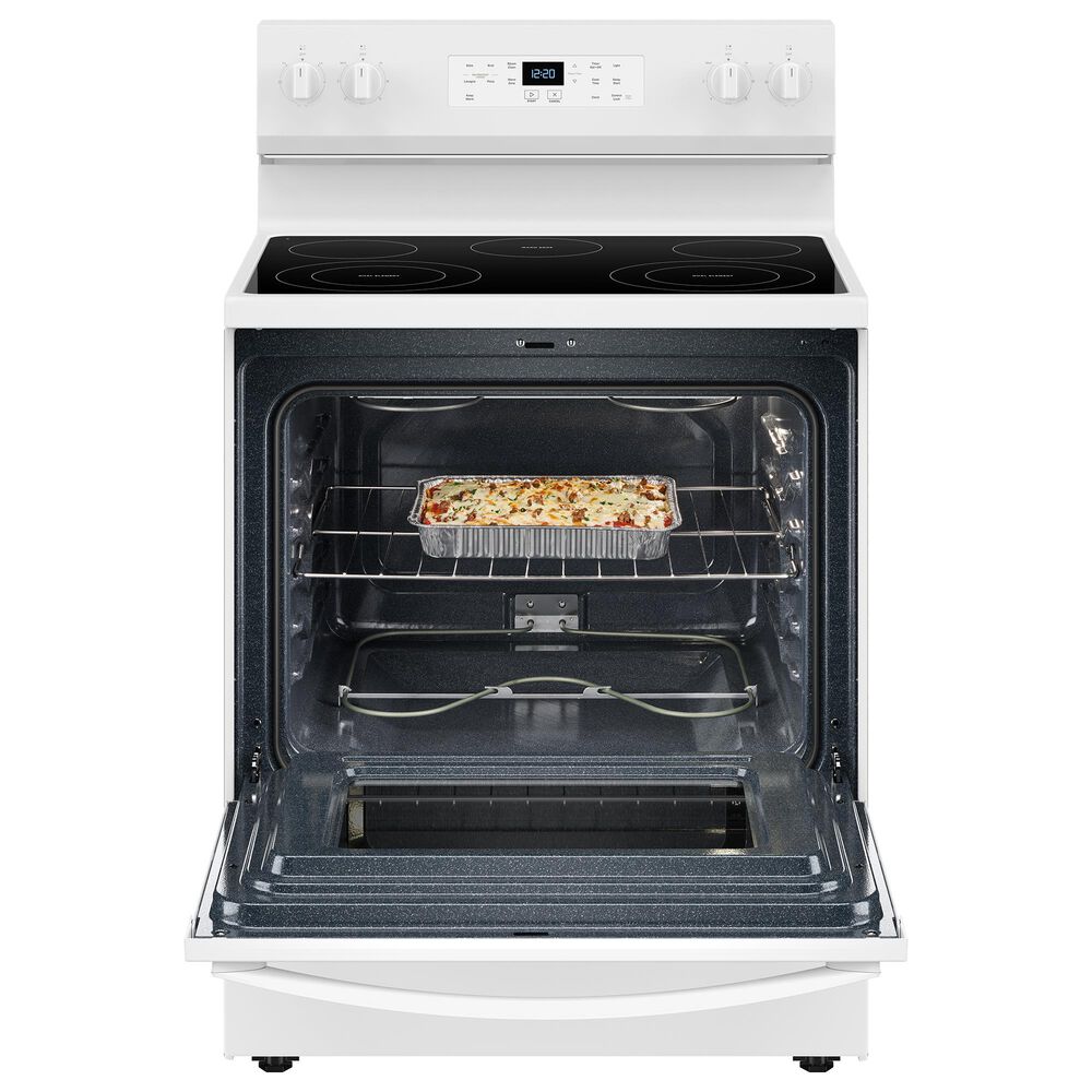 Whirlpool 5.3 Cu. Ft. Freestanding Electric Range with Steam Clean in White, , large