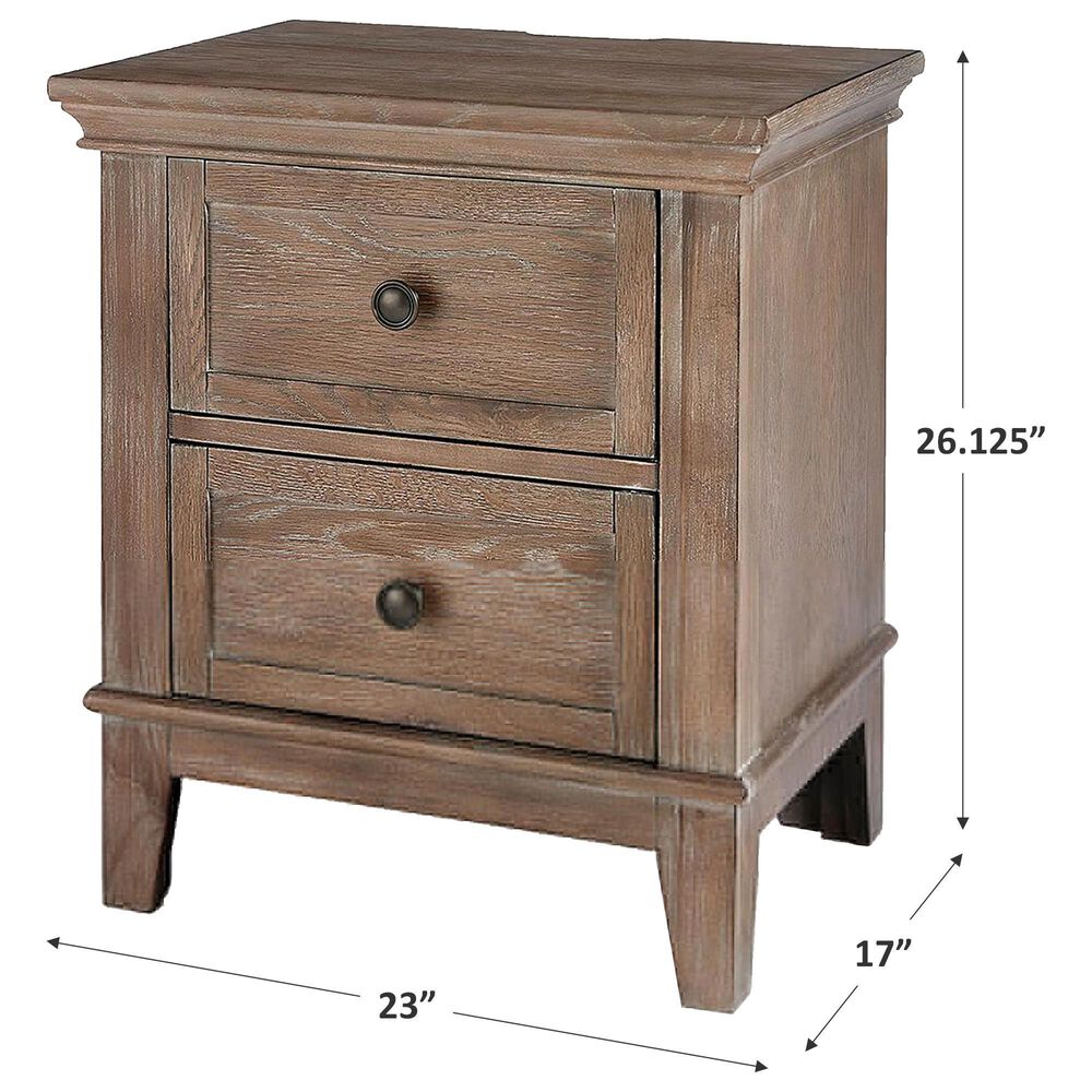 Eastern Shore Leland 2 Drawer Nightstand in Sandwashed, , large
