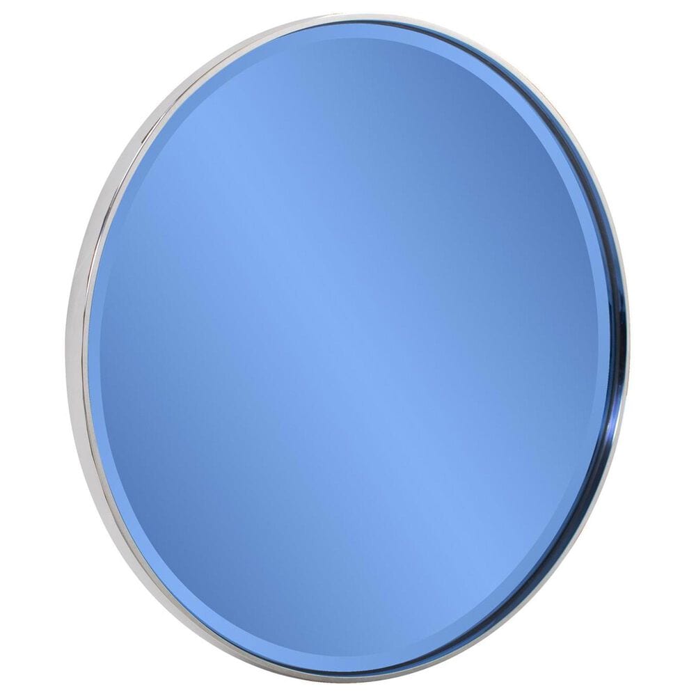 Howard Elliott Broidy Round Mirror in Sapphire Blue and Gold, , large