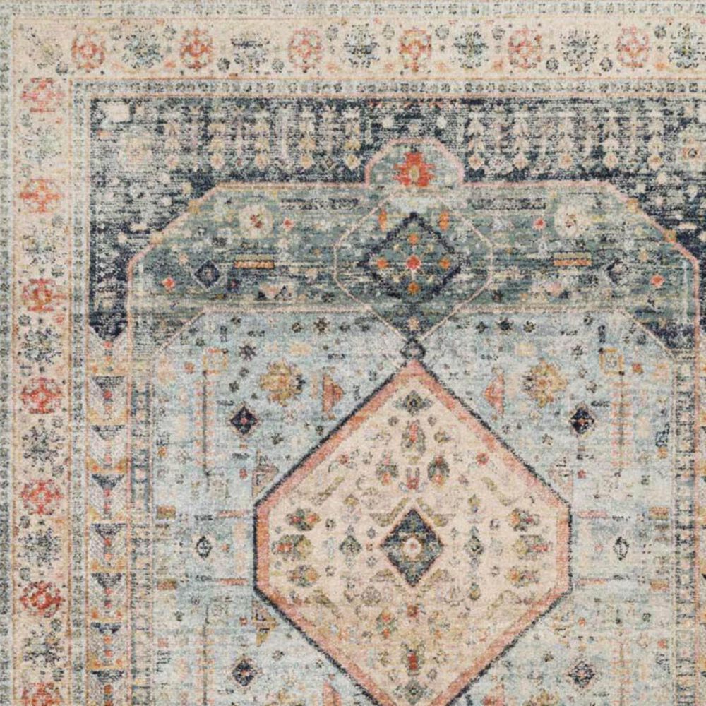Magnolia Home Graham GRA-03 6&#39;7&quot; x 9&#39;7&quot; Blue and Antique Ivory Area Rug, , large