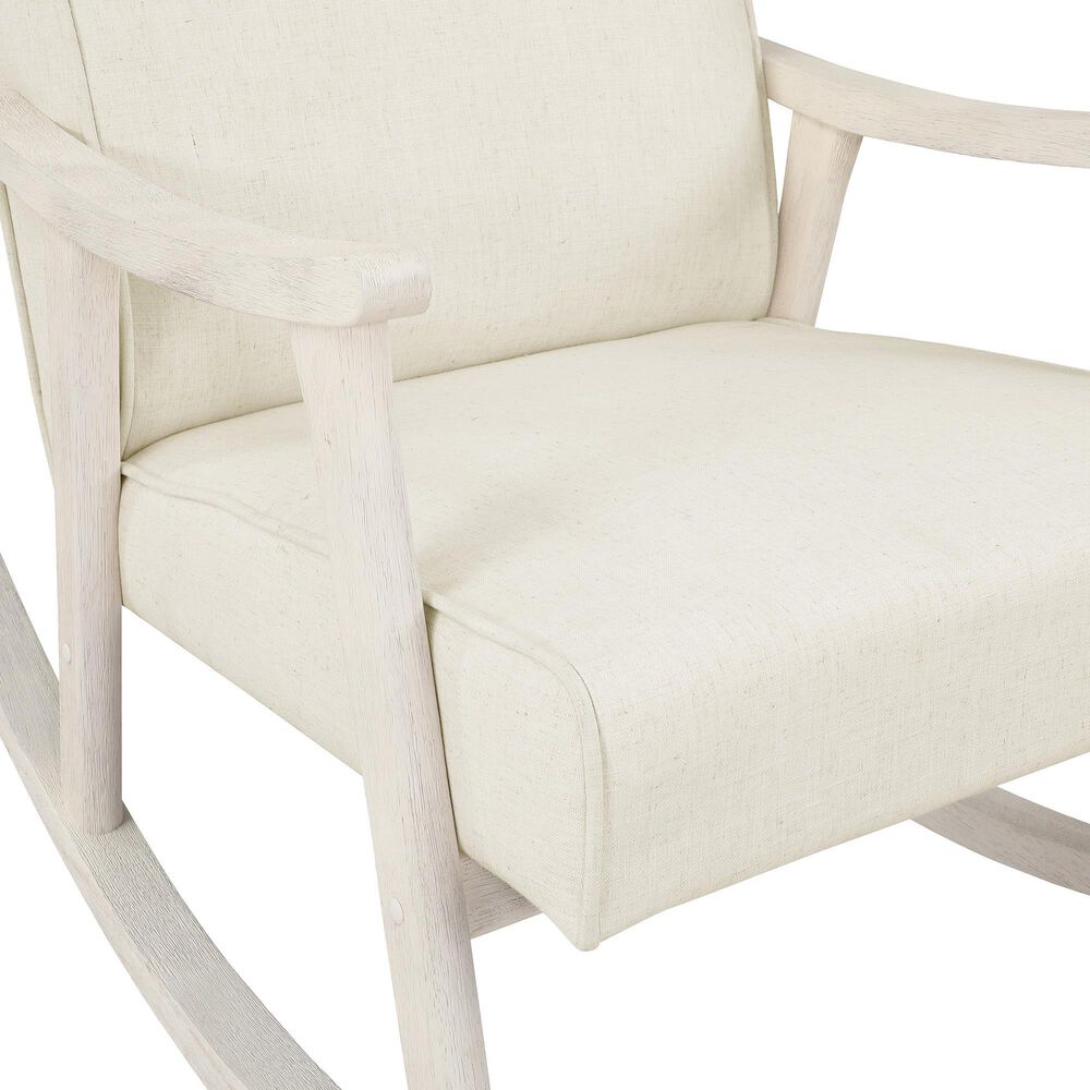 OSP Home Gainborough Rocker with Antique White Frame in Linen, , large